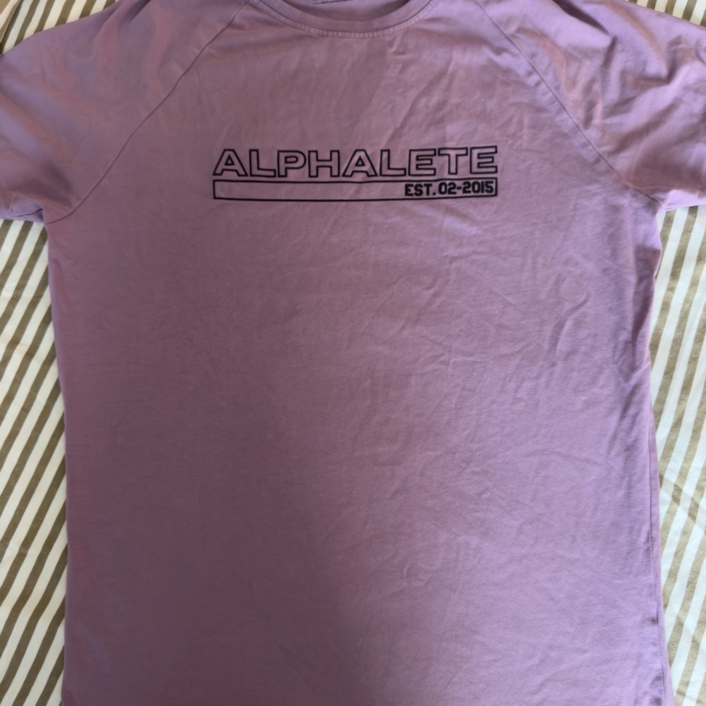 Alphalete Lavender Logo Tee - Picture 2 of 5